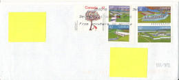 Canada Cover Sent Air Mail To Denmark 16-3-2005 With Topic Stamps - Covers & Documents