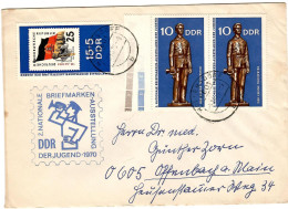 Germany - DDR  1970 Letter - Stamps : 1970 The 2nd National Stamp Exhibition For Juniors - Lettres & Documents