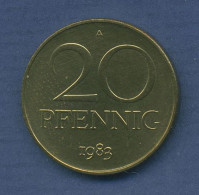 DDR 20 Pfennig 1983 Kursmünze, J 1511 Vz/st (m2858) - 20 Pfennig