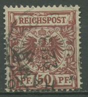 Deutsches Reich 1889 Krone/Adler 50 A Gestempelt Geprüft - Gebraucht