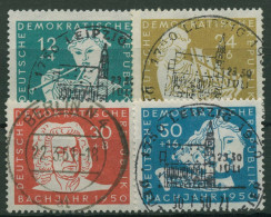 DDR 1950 200. Todestag Von Johann Sebastian Bach 256/59 Mit TOP-Stempel - Gebraucht