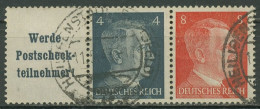 Deutsches Reich Zusammendrucke 1941 Freimarken Hitler W 153 Gestempelt - Zusammendrucke