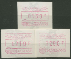 Finnland ATM 1992 NORDIA 1993, Satz ATM 13.2 D S1 Postfrisch - Viñetas De Franqueo [ATM]