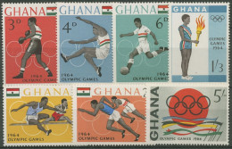 Ghana 1964 Olympische Sommerspiele Tokio 188/94 Postfrisch - Ghana (1957-...)