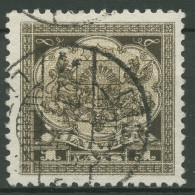 Lettland 1923 Freimarken Staatswappen 98 Gestempelt - Lettland