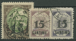 Lettland 1927 Volksvertretung Ähren Im Sonnenkreis, Aufdruck, 114/16 Gestempelt - Lettland