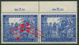 Alliierte Besetzung 1947 Leipziger Messe Mit Plattenfehler 966 IX Postfrisch - Neufs