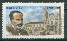 Brasilien 1989 Persönlichkeiten Schriftsteller T.Barreto Kirche 2302 Postfrisch - Ungebraucht