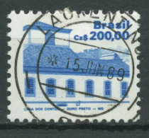 Brasilien 1988 Freimarken Bauwerke Steueramt Ouro Preto 2249 Gestempelt - Usados