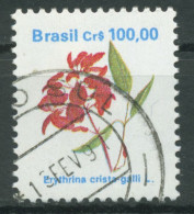 Brasilien 1990 Freimarke Blüten Korallenstrauch 2373 Gestempelt - Gebraucht