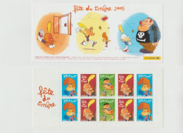 France 2005 Carnet Non Plié De 10 Timbres Neufs Yvert Et Tellier BC 3751 Fête Du Timbre Titeuf - Commemorrativi