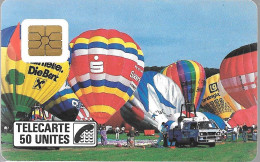 CARTE-PRIVEE-50U-So2-D113-MONTGOLFIERES-MPB-R° Mat-N°4 Pe2274-NEUVE/LUXE/RARE - Phonecards: Private Use