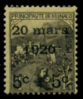 MONACO 1920 Nr 37 Ungebraucht X91E986 - Nuovi