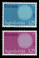 JUGOSLAWIEN 1970 Nr 1379-1380 Postfrisch X809BDA - Unused Stamps