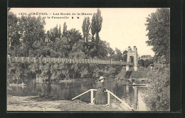 CPA Creteil, Les Bords De La Marne Et La Passerelle  - Creteil