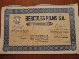 ESPAGNE - MADRID 1942 - CINEMA  : HERCULES FILMS - ACTION SERIE B DE 500 PESETAS - Altri & Non Classificati