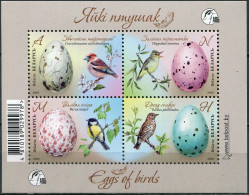 BELARUS - 2020 - SOUVENIR SHEET MNH ** - Birds And Their Eggs - Belarus