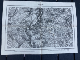 Carte état Major THIONVILLE 1885 44x31cm NILVANGE KNUTANGE ALGRANGE HAYANGE MARSPICH FONTOY NEUFCHEF SEREMANGE-ERZANGE A - Carte Geographique