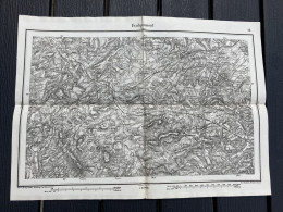 Carte état Major FAULQUEMONT 1885 44x31cm VATIMONT ST-EPVRE BAUDRECOURT HERNY HAN-SUR-NIED CHENOIS ADAINCOURT LESSE HOLA - Carte Geographique