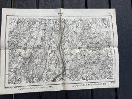 Carte état Major ERSTEIN 1885 44x31cm GERSTHEIM OBENHEIM DAUBENSAND KRAFFT ERSTEIN OSTHOUSE HAEUSERN BOOFZHEIM MATZENHEI - Landkarten