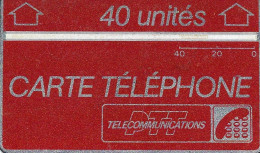 Carte  Téléphonique Holographique  40 Unités  Rouge - Télécartes Holographiques