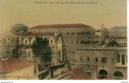 LEBANON - LIBAN - Beyrouth- Eglise Des Capucins, Hopital Militaire Et Caserne (Edition De La Poste Française) - Líbano