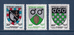 Gabon - YT N° 290 à 292 ** - Neuf Sans Charnière - 1972 - Gabon (1960-...)