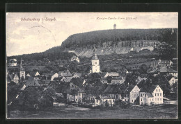 AK Scheibenberg / Erzgebirge, Gesamtansicht Mit Königin-Carola-Turm  - Scheibenberg