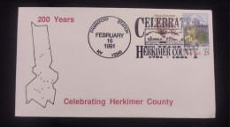 O) 1991 UNITED STATES - USA,  TRANSPORTATION ISSUE, OLD CAR - STEAM CARRIAGE,  CELEBRATING  HERKIMER, FDC XF - Otros & Sin Clasificación