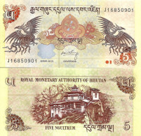 Bhutan 5 Ngultrum 2015 P-28c UNC - Bhutan