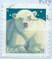 VERINIGTE STAATEN ETATS UNIS USA 2009 POLAR BEAR   DIE CUT P.11¼X11 USED ON PLASTIC SC 4387 YT 4153 MI 4486 SG 4939 - Usados