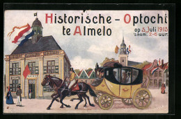 AK Almelo, Historische Optocht 1913, Postkutsche  - Almelo