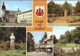 72035287 Koethen Anhalt Markt Rathaus Ehrenmal Bachdenkmal  Koethen - Koethen (Anhalt)