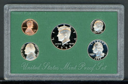 USA 1998 Proof Set 1 Cent - Half Dollar In Hartbox, Zertifikat PP (KMS009 - Mint Sets