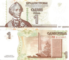 Transnistria 1 Ruble 2012 P-42b UNC - Moldavië