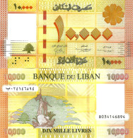 Lebanon 10000 Pounds 2021 P-92c UNC - Lebanon