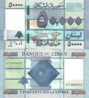 Lebanon 50000 Pounds 2019 P-94d UNC - Lebanon