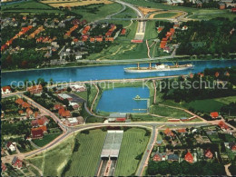 72032833 Rendsburg Strassentunnel Nord Ostsee Kanal Binnenschiffahrt Fliegeraufn - Rendsburg