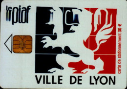 CARTE DE STATIONNEMENT ....PIAF....VILLE DE LYON - PIAF Parking Cards