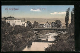 AK Bad Oeynhausen, Partie Am Ufer Der Werra, Neben Der Kleinen Brücke  - Bad Oeynhausen
