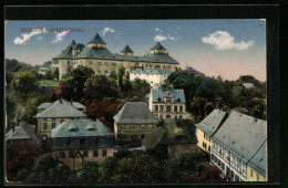 AK Augustusburg, Blick über Die Wohnhäuser Auf Das Schloss  - Augustusburg