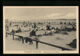 AK Travemünde, Badestrand Auf Dem Priwall, Badegäste  - Luebeck-Travemuende