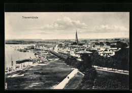 AK Travemünde, Generalansicht Der Stadt, Blick Zum Kirchturm  - Luebeck-Travemuende