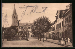 AK Frankenthal, Marktplatz Mit Geschäft Joh. Kraus, Kirche Und Denkmal  - Frankenthal