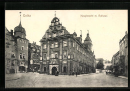 AK Gotha, Hauptmarkt Mit Rathaus  - Gotha