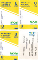 4 TICKETS TRANSPORT BUS ITALY ITALIE - Tickets D'entrée