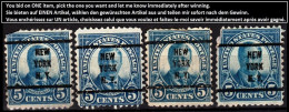 USA Precancels New York 1922 Sc557 5c Roosevelt P.11. NEW / YORK / N.Y. Small 3 Lines - Prematasellado