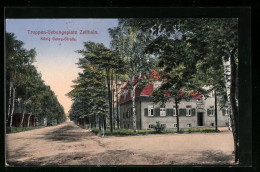 AK Zeithain, Truppen-Uebungsplatz, König Georg-Strasse  - Zeithain