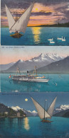 SUISSE - Lac Léman - Lot De 5 CPA - Meer Van Genève