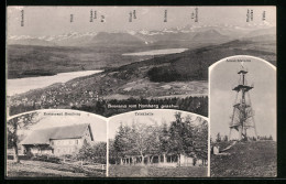 AK Reinach, Homberg, Restaurant, Trinkhalle, Aussichtsturm, Ortspanorama  - Reinach